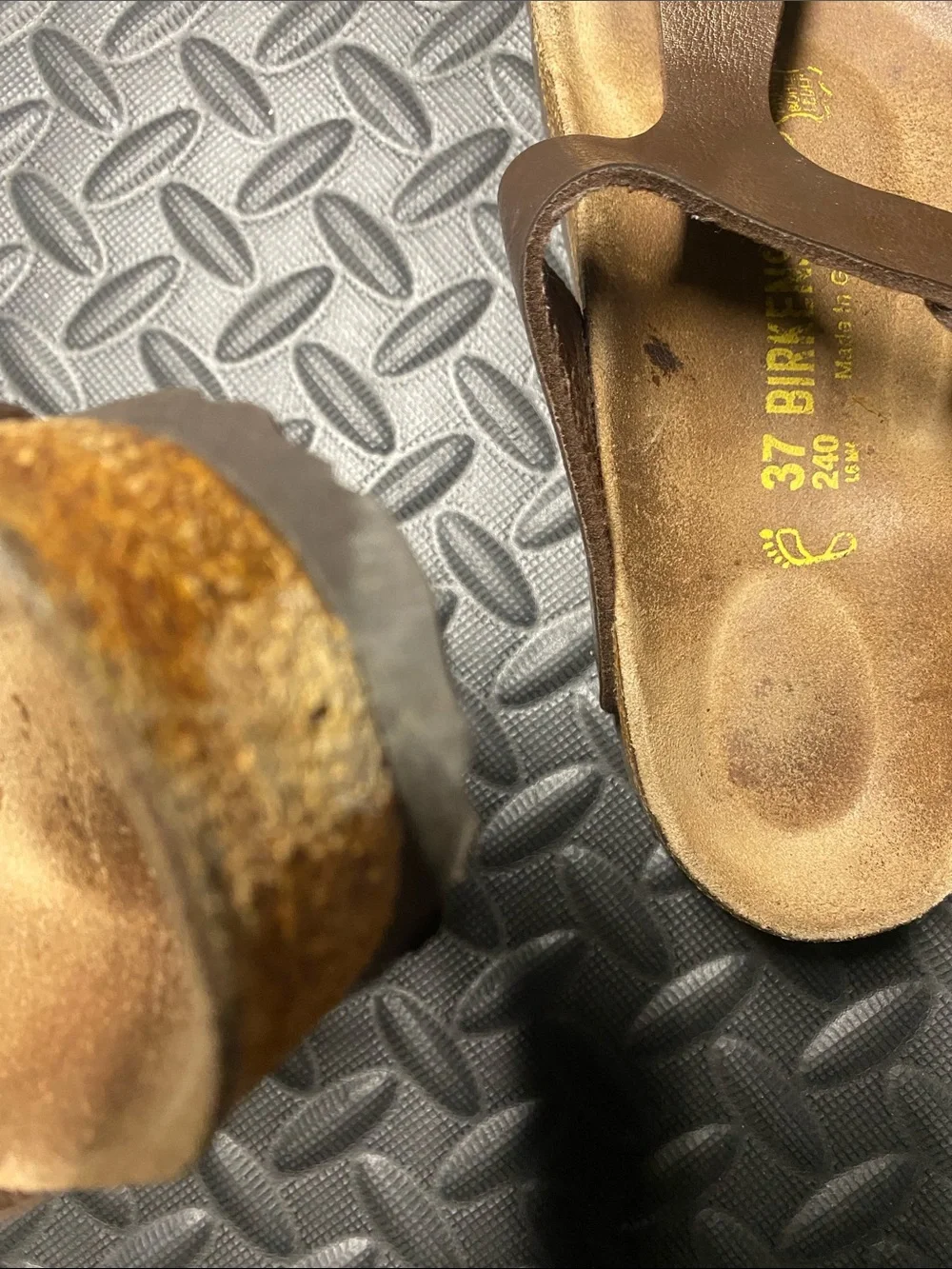 Birkenstock Adria Womens Brown-Copper Oiled Leather Thong Sandals Size 37 US 6 - Picture 6 of 6